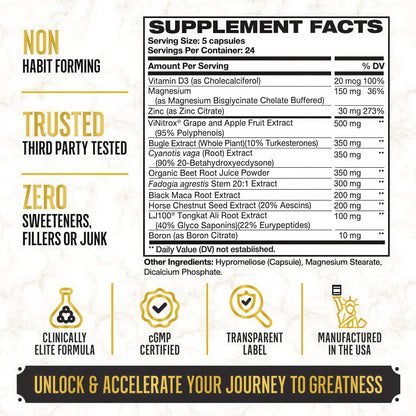 King Maker Supplement King Maker 13-in-1 Power Packed ingredients made specifically for men. A powerful formula to help you increase stamina, build lean muscle, and quick recovery.